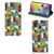 Samsung Galaxy M20 Hoesje met Magneet Funky Retro