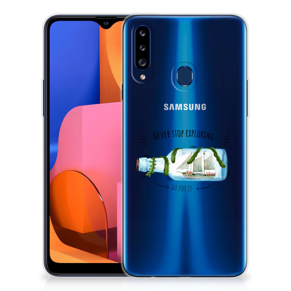 Samsung Galaxy A20s Telefoonhoesje met Naam Boho Bottle B2C Telecom