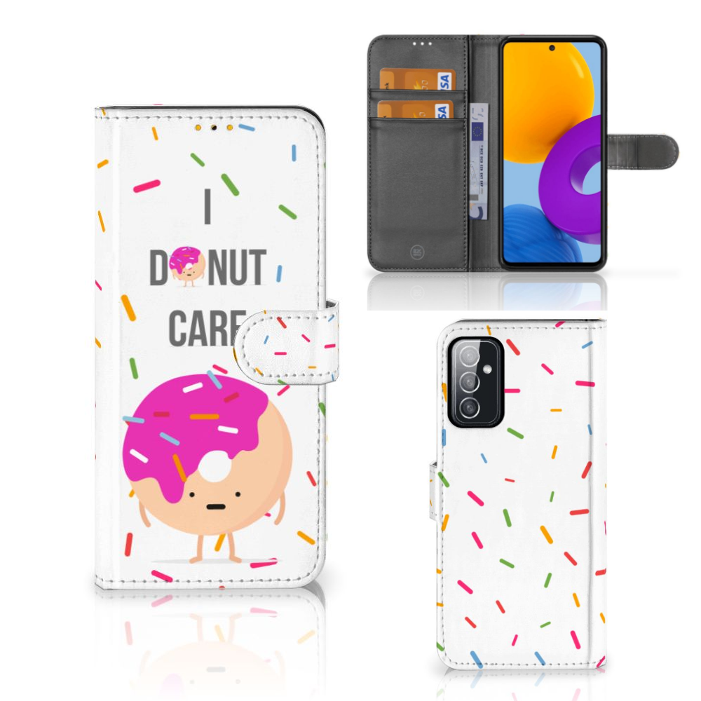 Samsung Galaxy M52 Book Cover Donut Roze