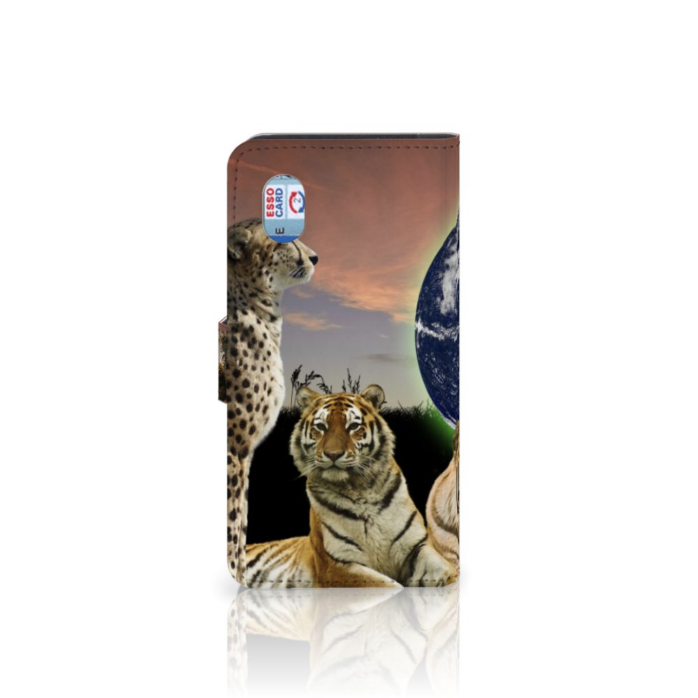 Alcatel 1B (2020) Telefoonhoesje met Pasjes Roofdieren