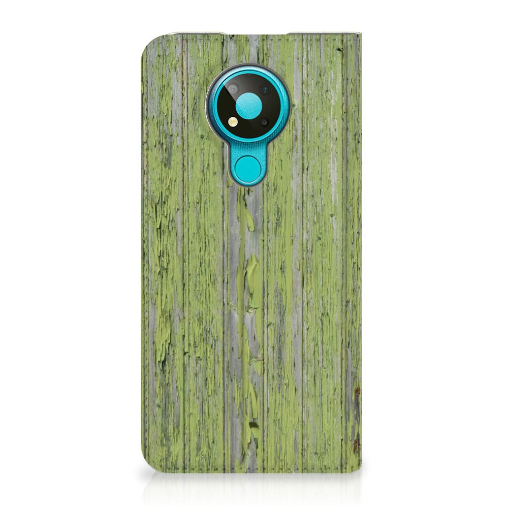 Nokia 3.4 Book Wallet Case Green Wood - B2C Telecom