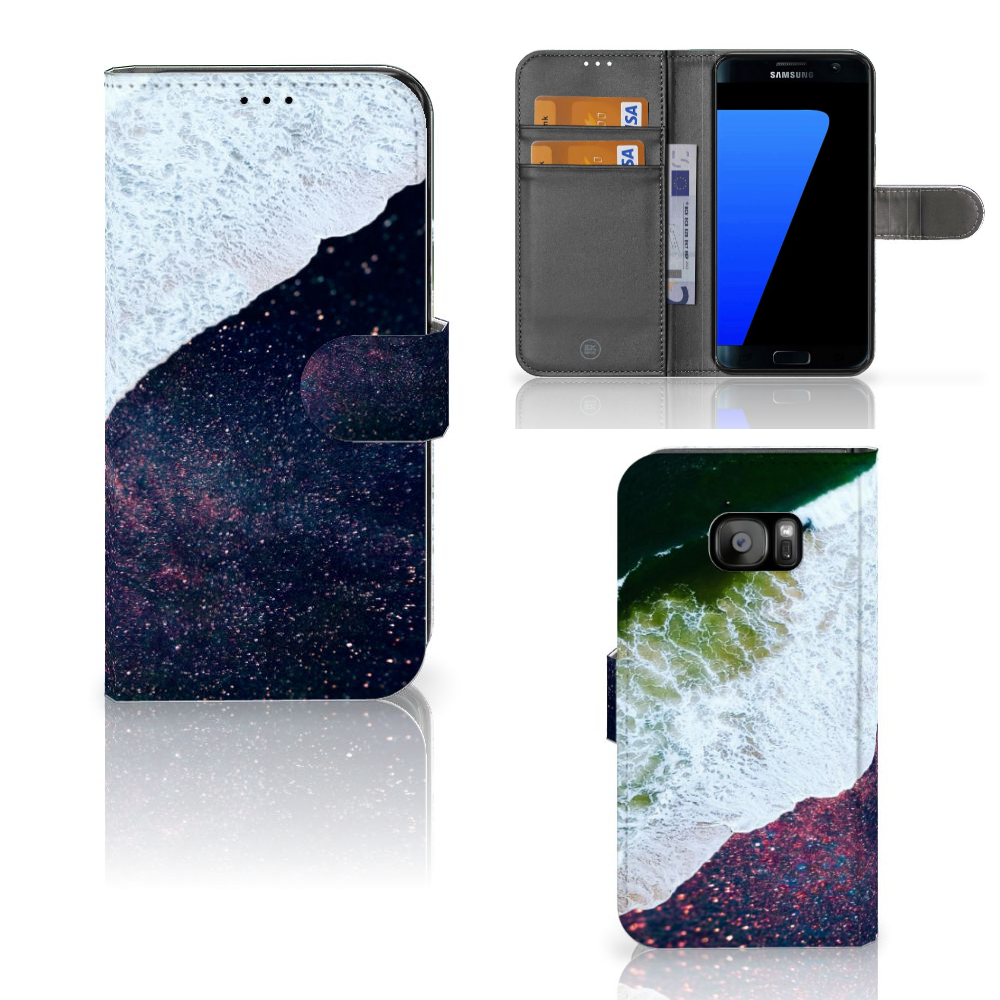 Samsung Galaxy S7 Edge Book Case Sea in Space