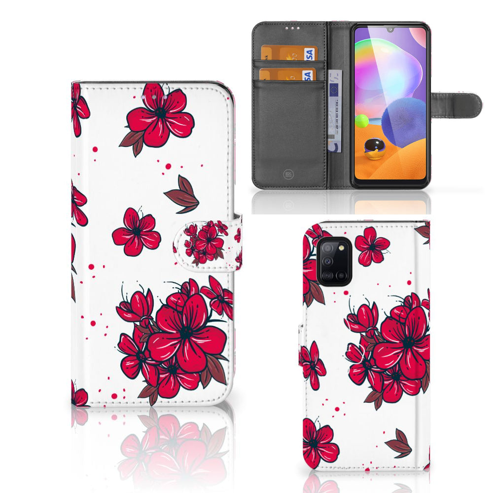 Samsung Galaxy A31 Hoesje Blossom Red