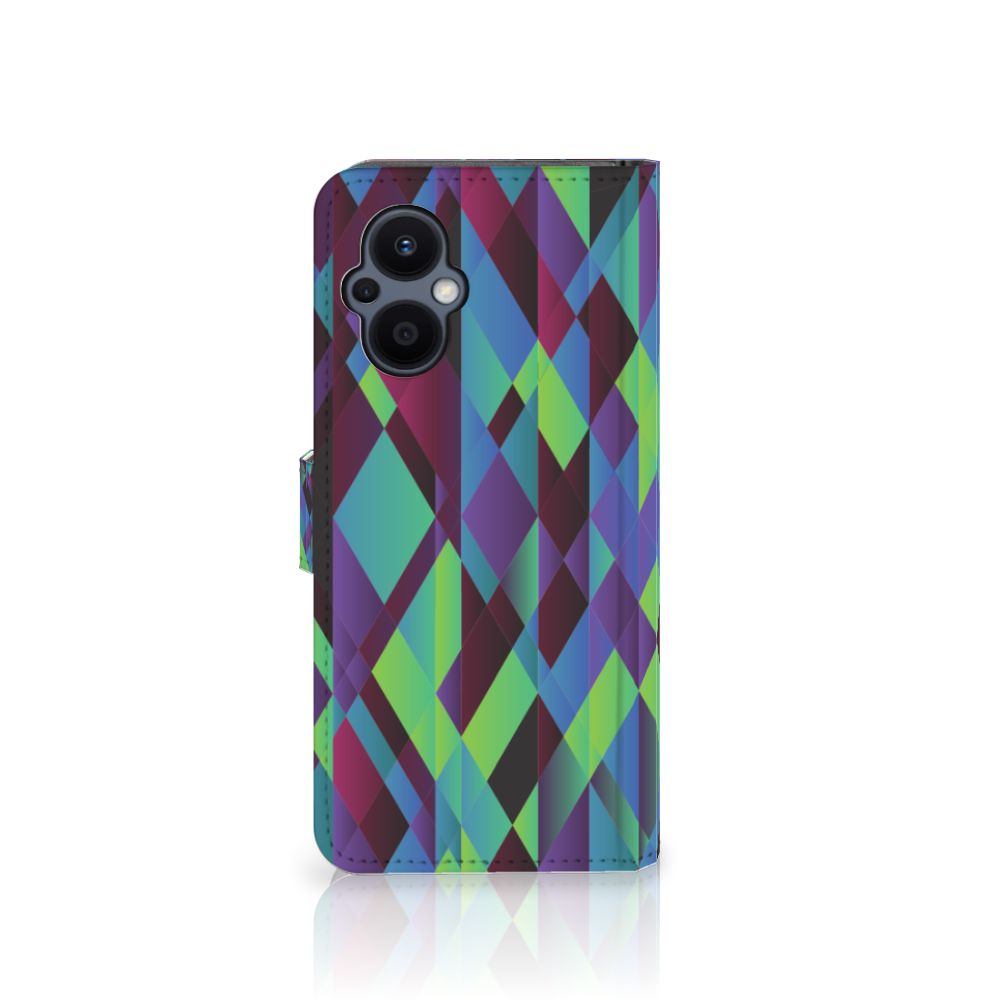 OPPO Reno 8 Lite | OnePlus Nord N20 Book Case Abstract Green Blue