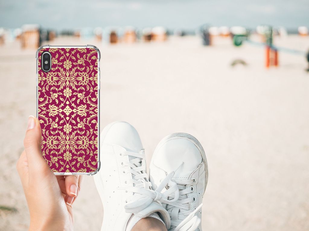 Anti Shock Case Apple iPhone Xs Max Barok Pink