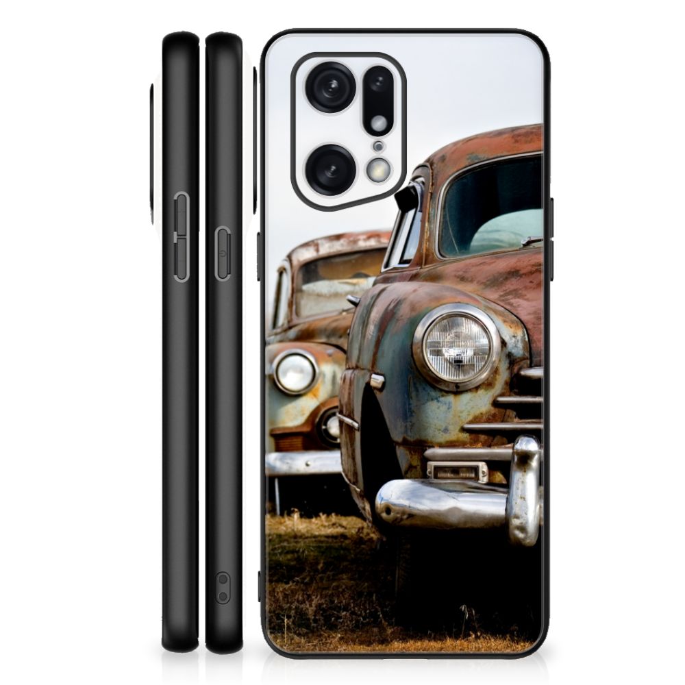 OPPO Find X5 Pro Silicone Back Case Vintage Auto