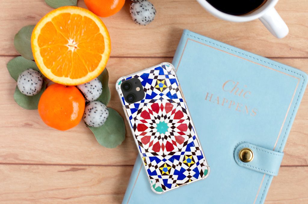 Apple iPhone 11 Anti-Shock Hoesje Mozaïek