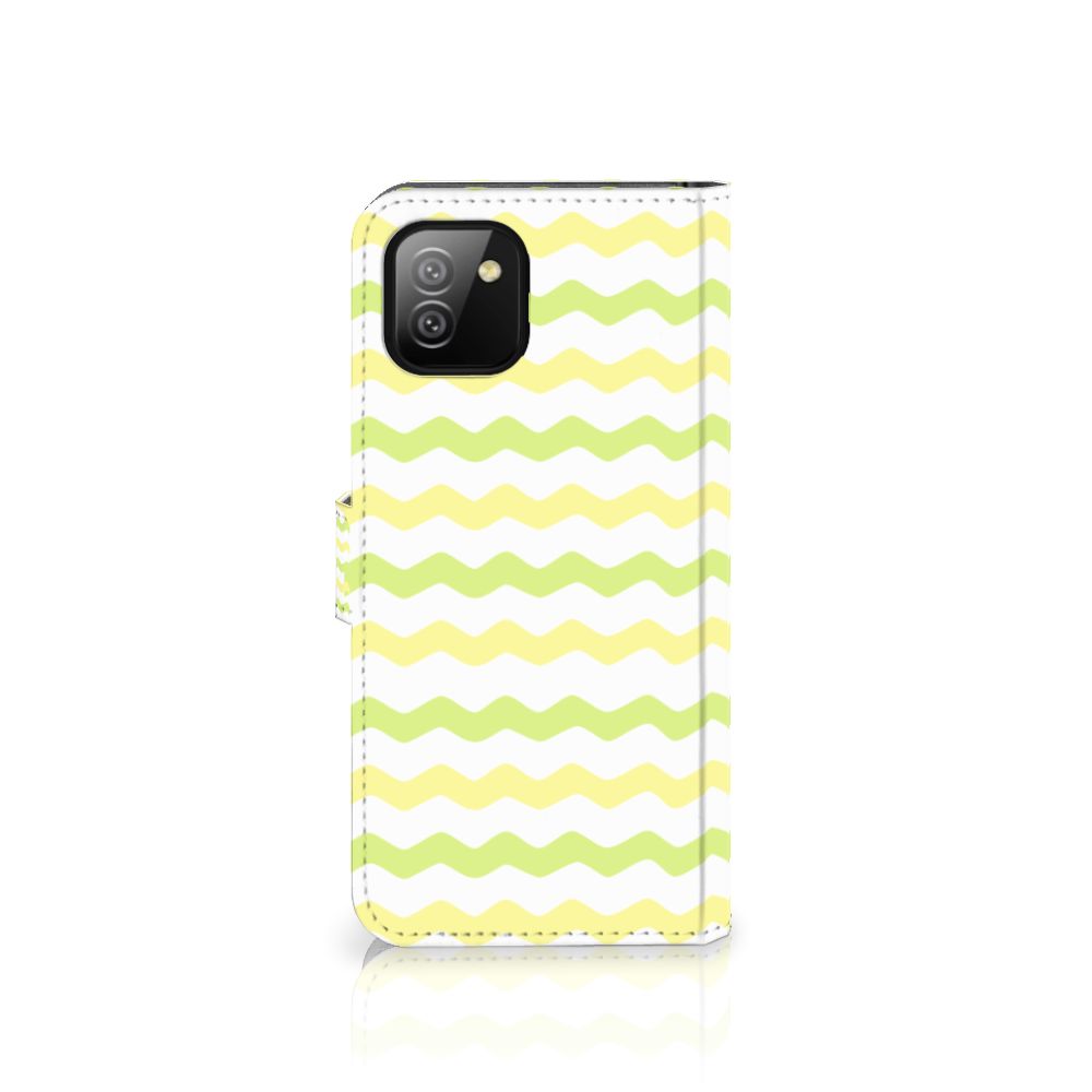 Samsung Galaxy A03 Telefoon Hoesje Waves Yellow