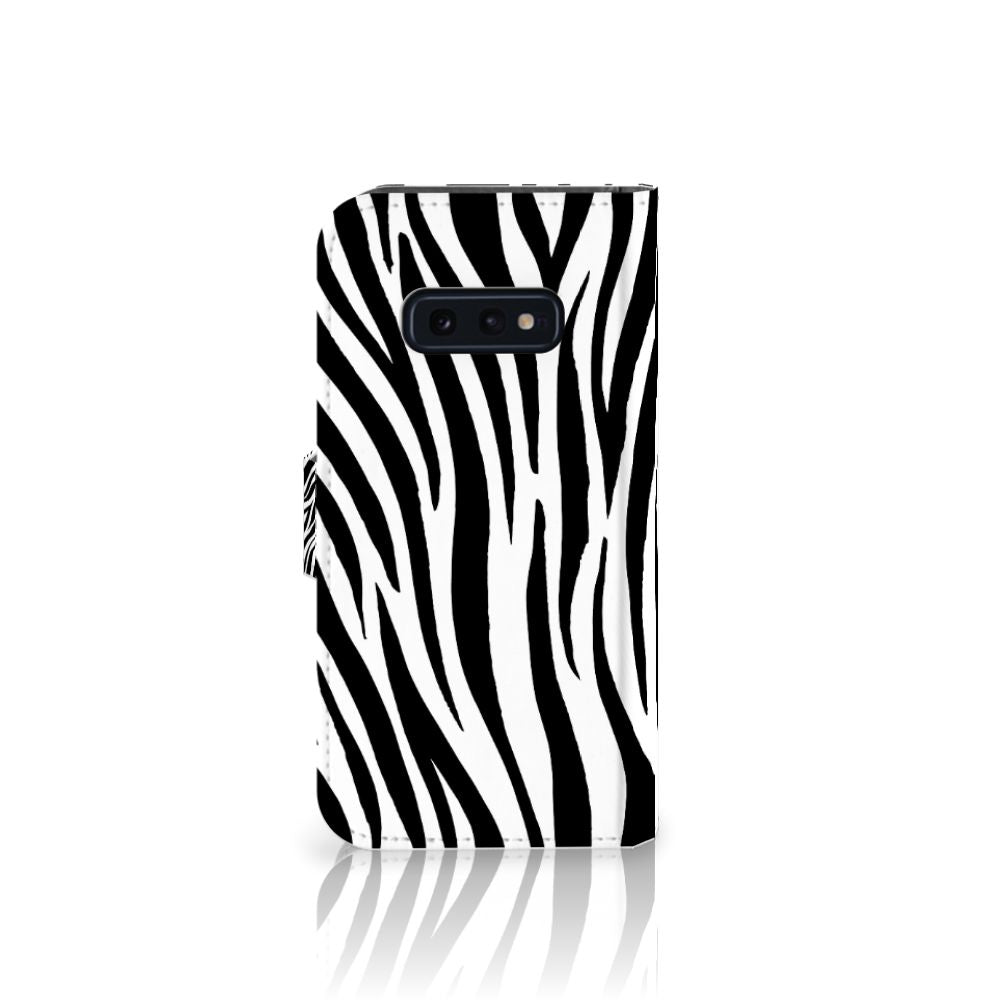 Samsung Galaxy S10e Telefoonhoesje met Pasjes Zebra
