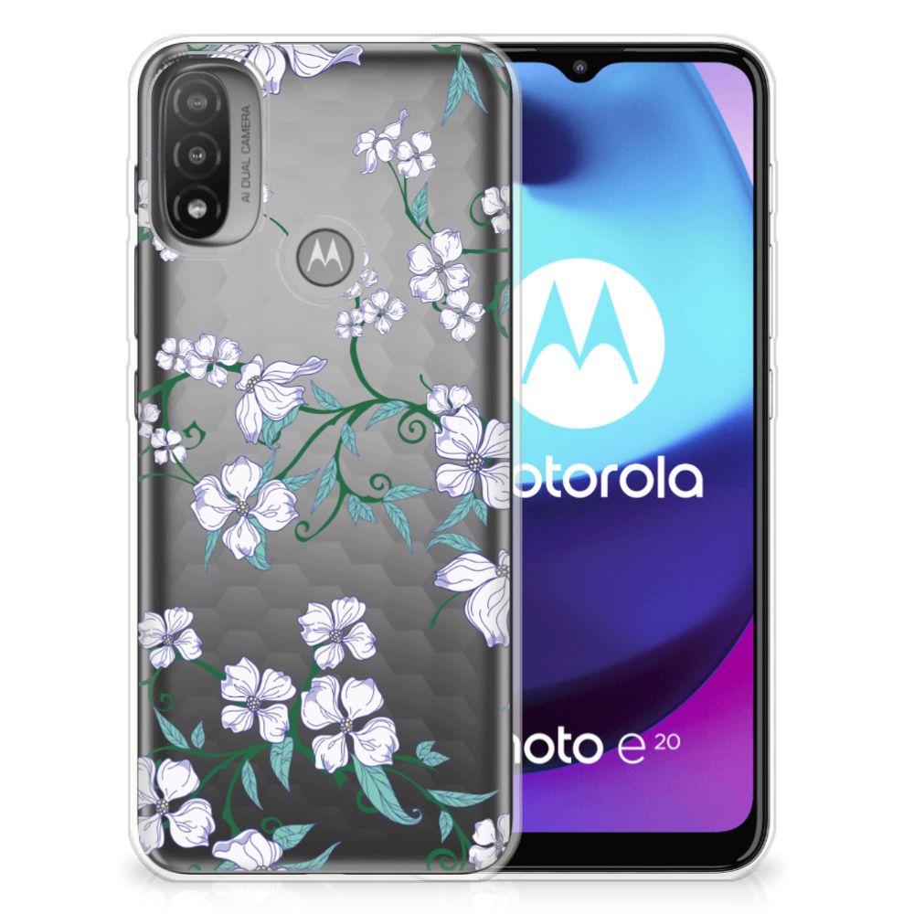 Motorola Moto E20 | E40 Uniek TPU Case Blossom White