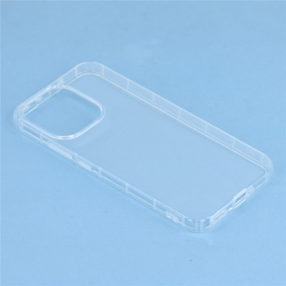 OPPO Reno15 transparante TPU back cover schuin vooraanzicht
