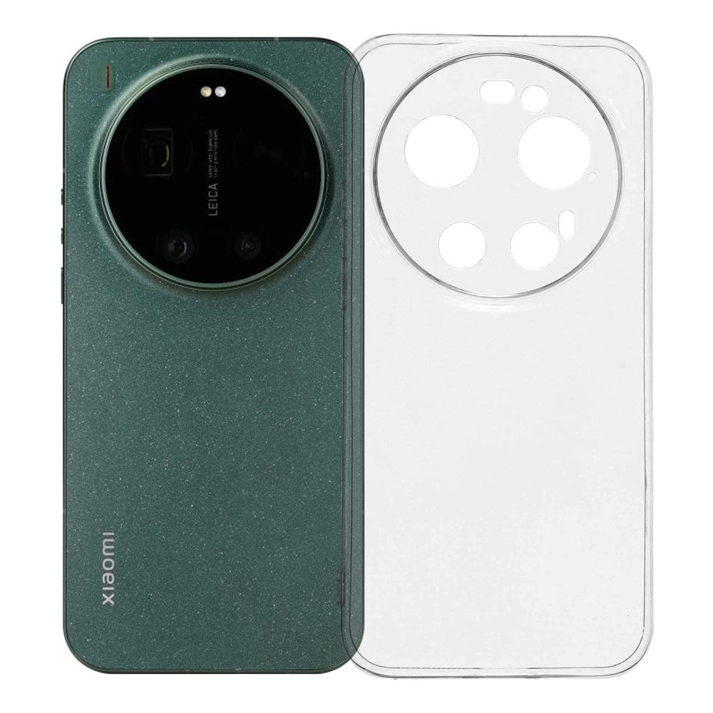 Transparante Xiaomi 17 Ultra softcase met verhoogde cameraring