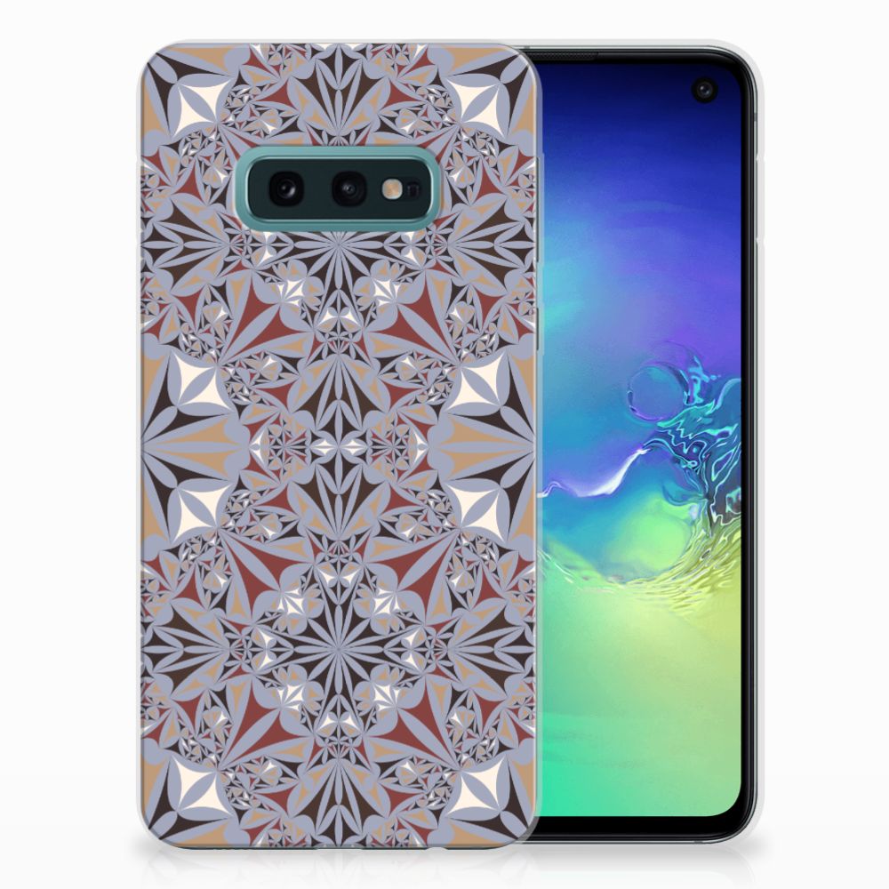 Samsung Galaxy S10e TPU Siliconen Hoesje Flower Tiles