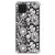 Samsung Galaxy A12 Case Black Flowers