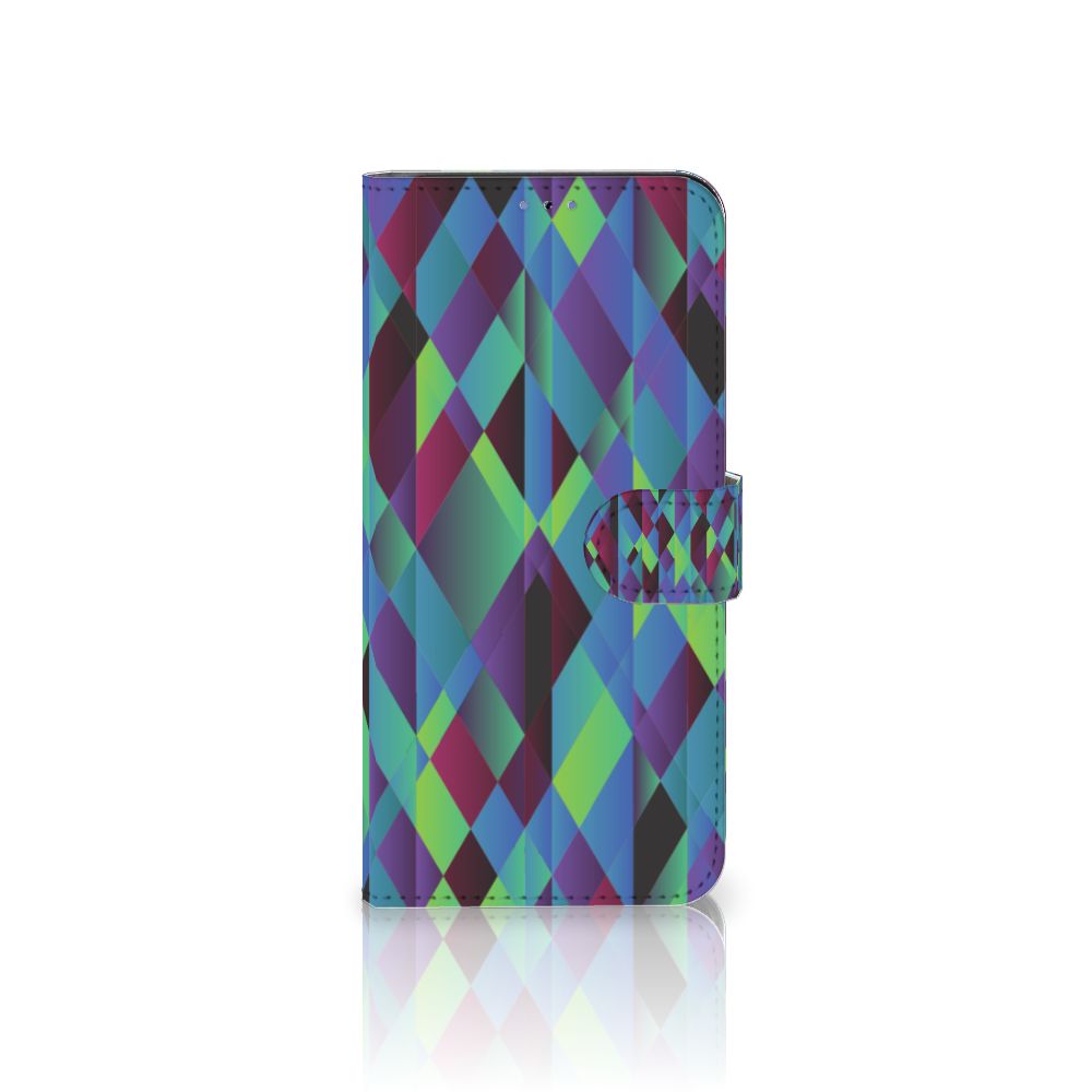 Xiaomi 12 Pro Book Case Abstract Green Blue
