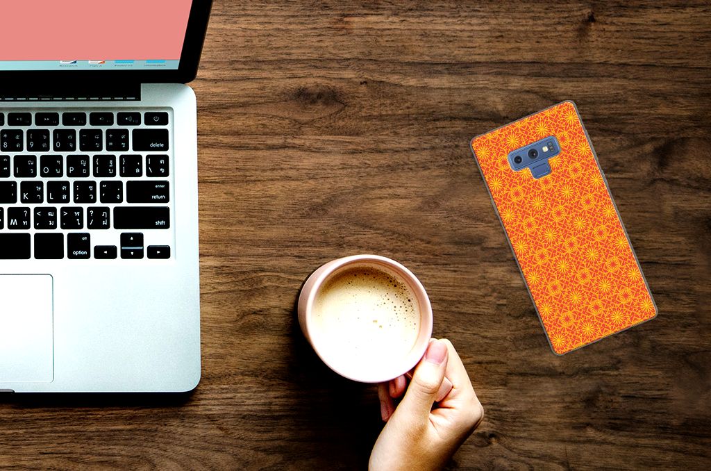 Samsung Galaxy Note 9 TPU bumper Batik Oranje