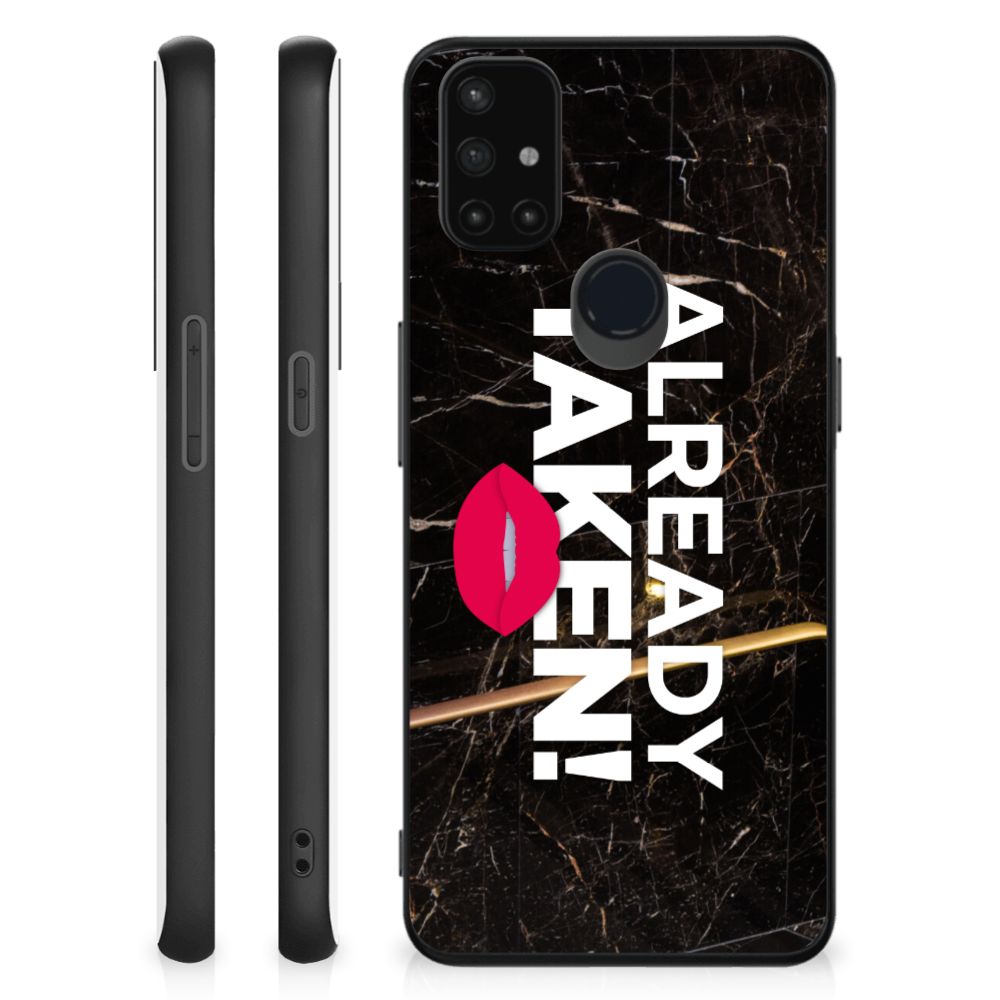 OnePlus Nord N10 5G Telefoon Hoesje met tekst Already Taken Black