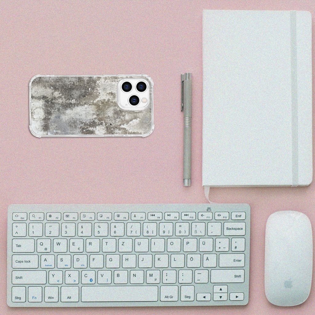 iPhone 14 Pro Anti-Shock Hoesje Beton Print B2C Telecom