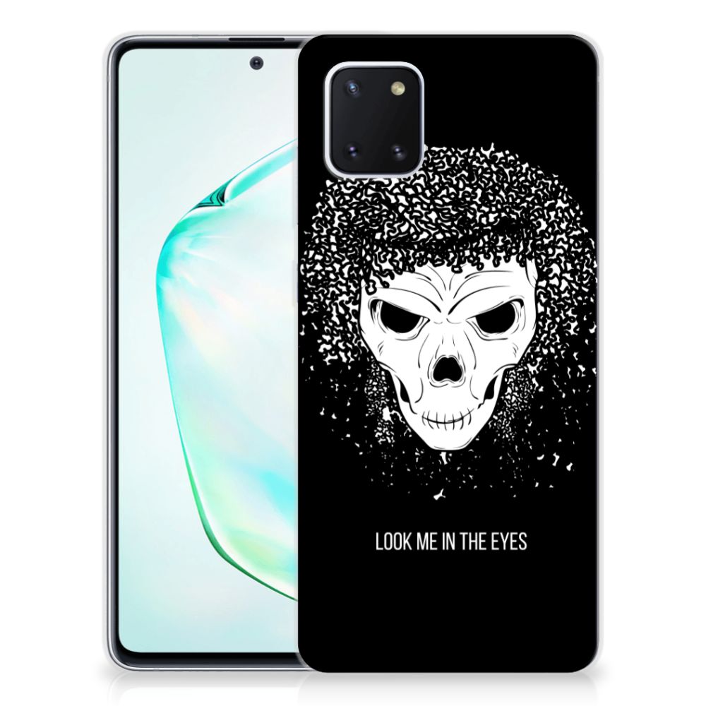 Silicone Back Case Samsung Galaxy Note 10 Lite Skull Hair