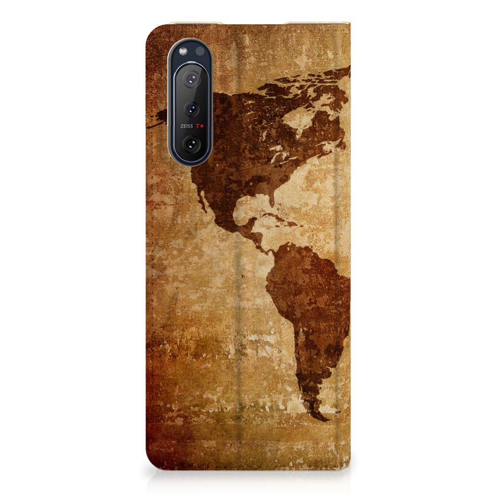 Sony Xperia 5 II Book Cover Wereldkaart - B2C Telecom