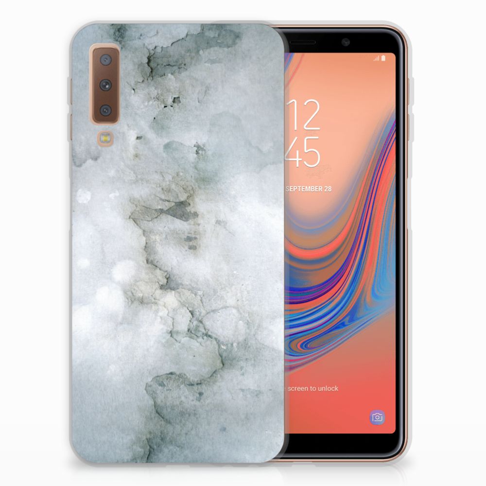 Hoesje maken Samsung Galaxy A7 (2018) Painting Grey