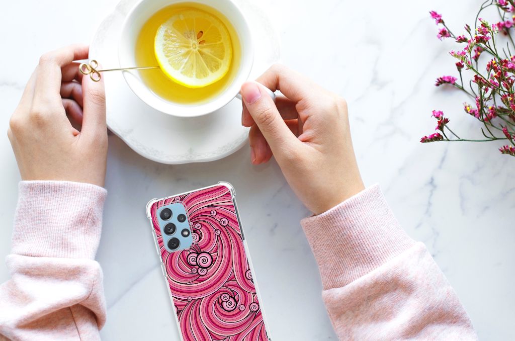 Samsung Galaxy A73 Back Cover Swirl Pink B2C Telecom