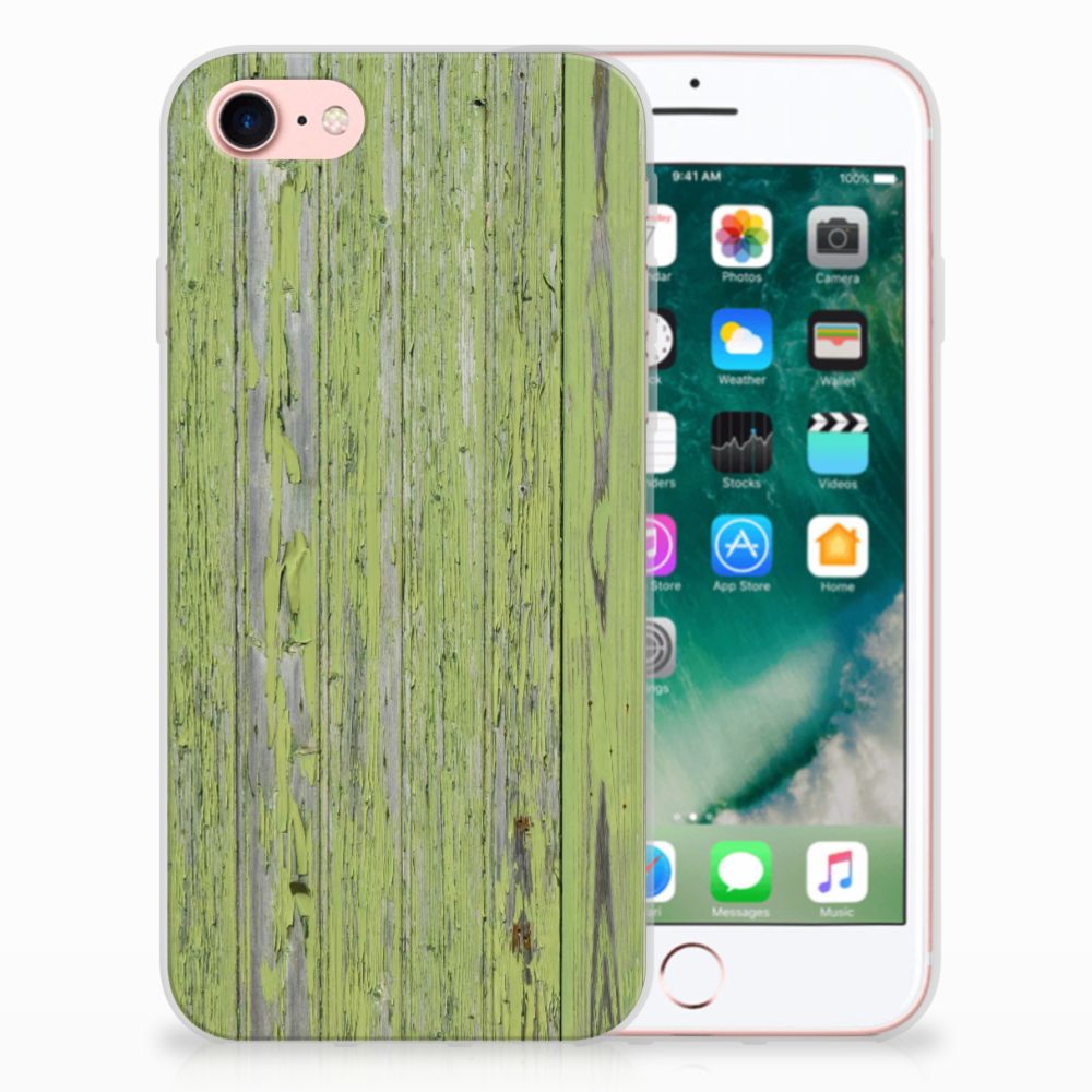 iPhone SE 2022 | SE 2020 | 8 | 7 Bumper Hoesje Green Wood