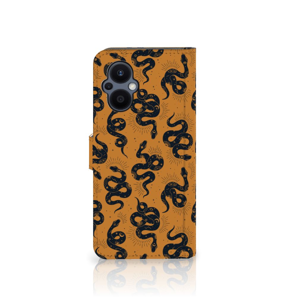 Telefoonhoesje met Pasjes voor OPPO Reno 8 Lite | OnePlus Nord N20 Snakes