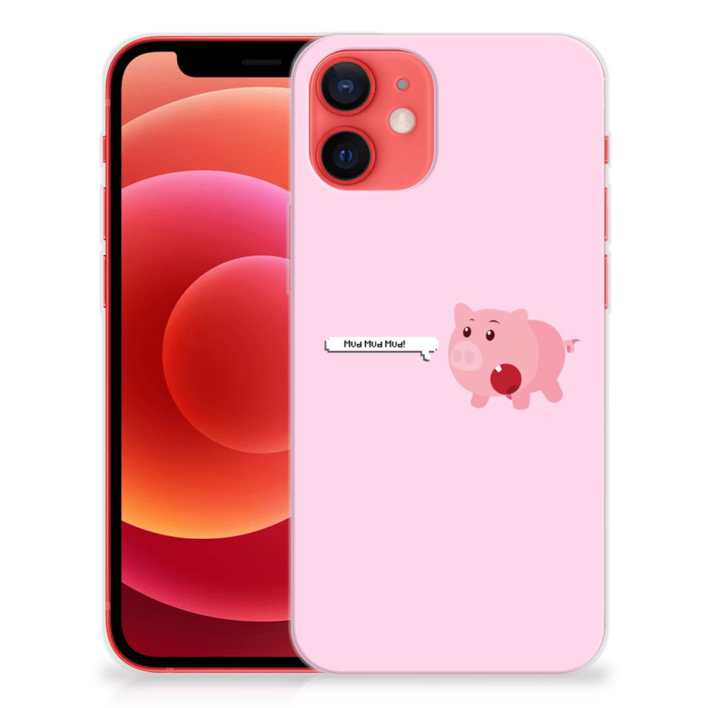 iPhone 12 Mini Telefoonhoesje met Naam Pig Mud B2C Telecom