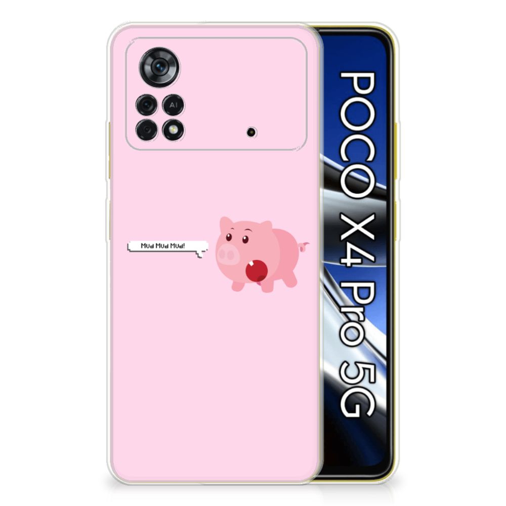 Xiaomi Poco X4 Pro 5G Telefoonhoesje met Naam Pig Mud B2C Telecom