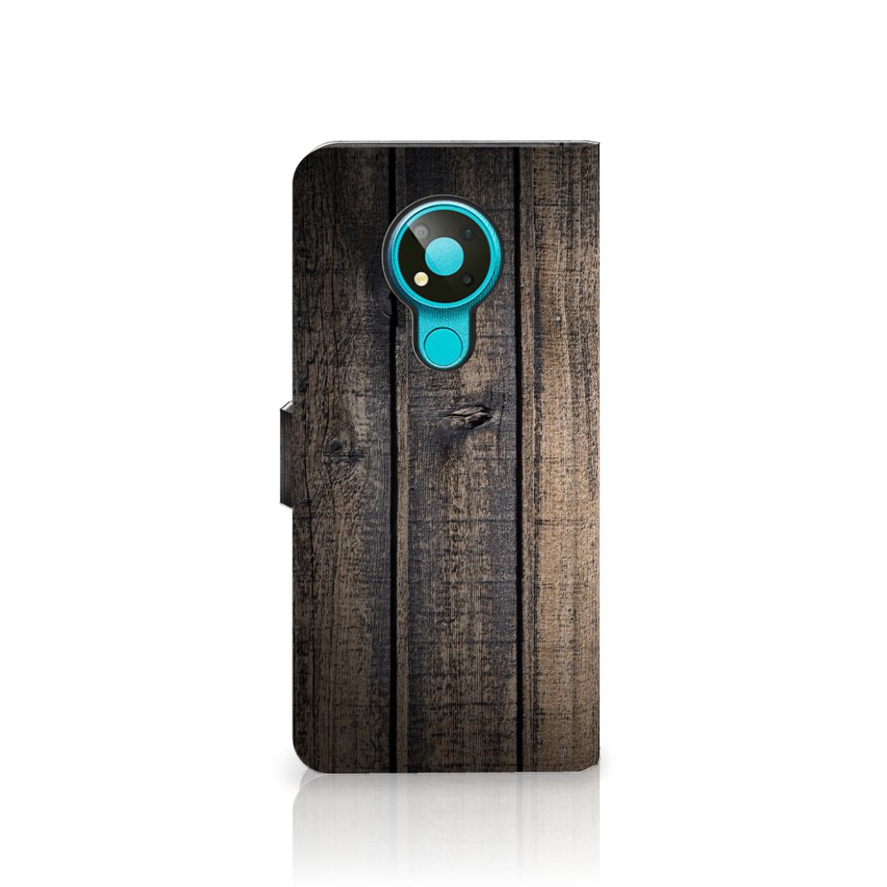 Nokia 3.4 Book Style Case Steigerhout