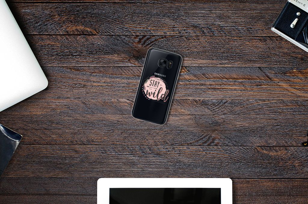 Samsung Galaxy S7 Telefoonhoesje met Naam Boho Stay Wild