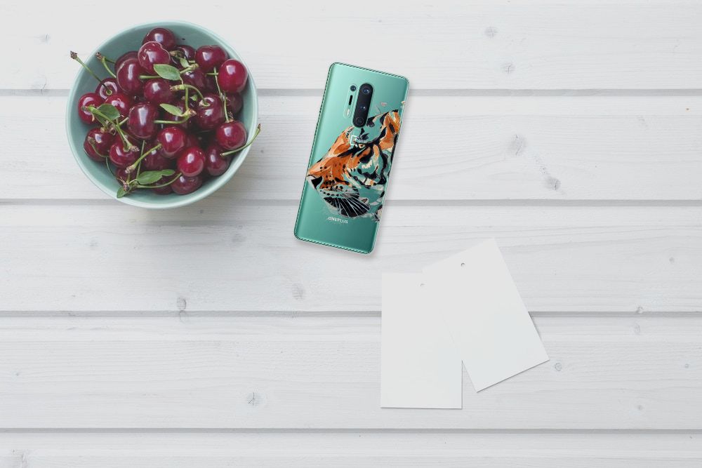 Hoesje maken OnePlus 8 Pro Watercolor Tiger