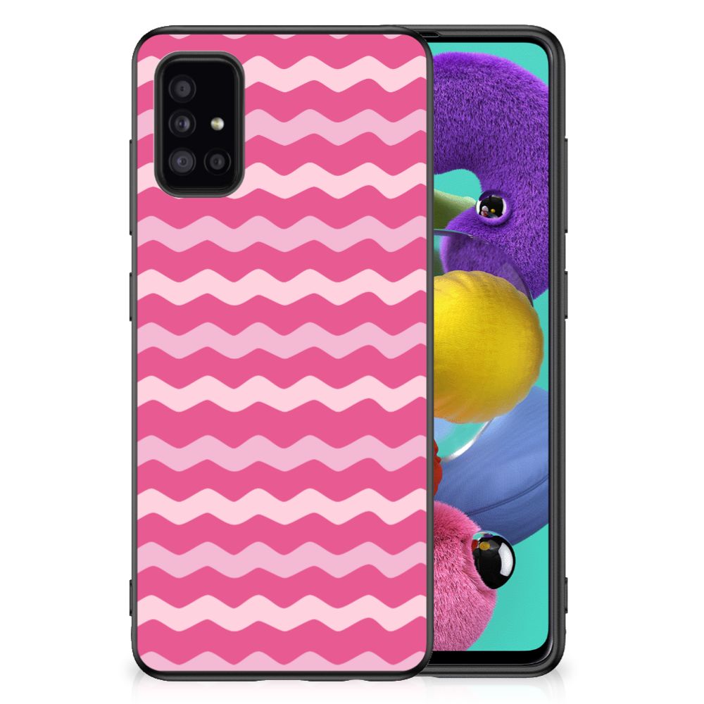 Samsung Galaxy A51 Bumper Case Waves Pink