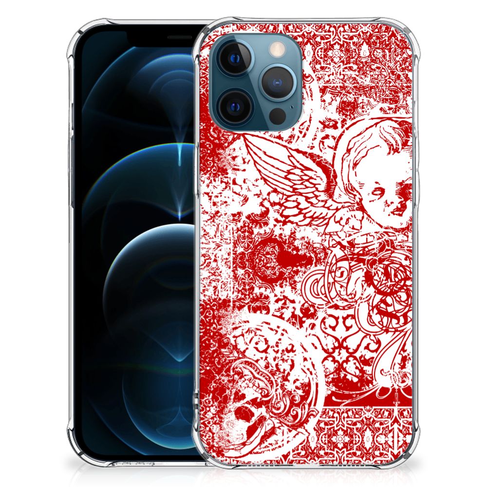 Extreme Case iPhone 12 | 12 Pro Angel Skull Rood