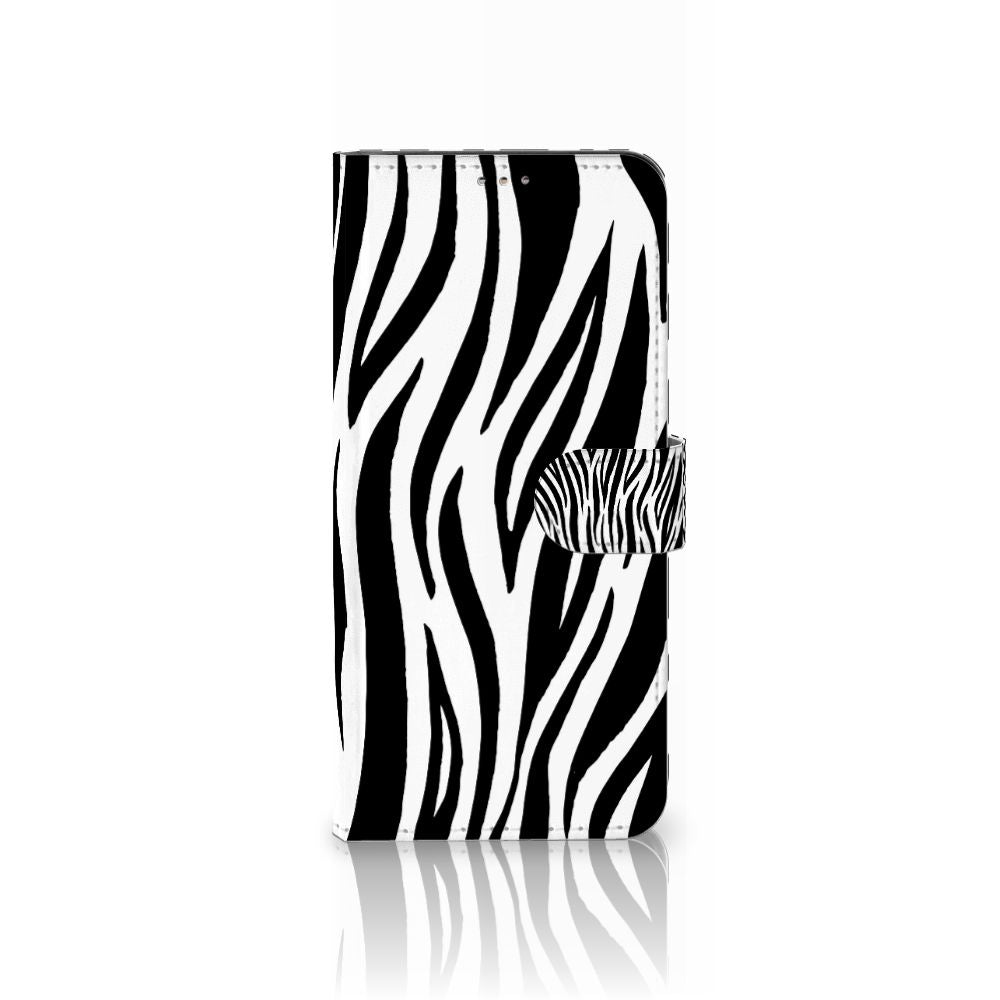 Motorola Moto G60 Telefoonhoesje met Pasjes Zebra