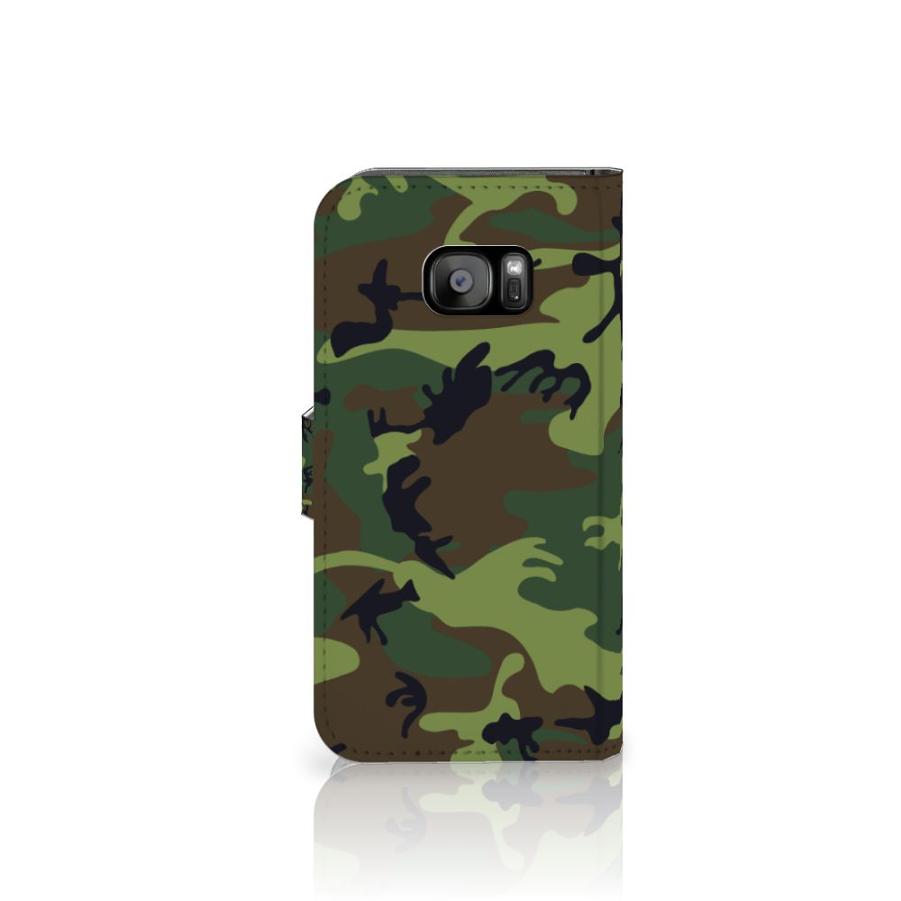 Samsung Galaxy S7 Edge Telefoon Hoesje Army Dark