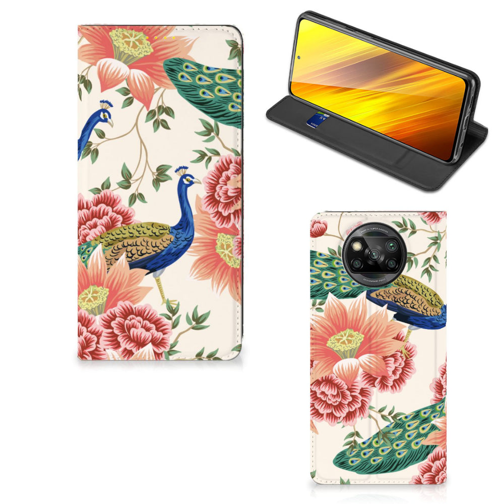 Hoesje maken voor Xiaomi Poco X3 Pro | Poco X3 Pink Peacock