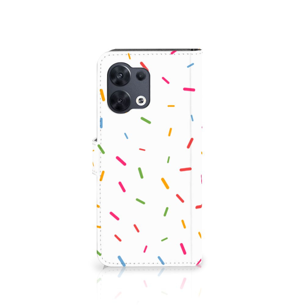 OPPO Reno8 Book Cover Donut Roze