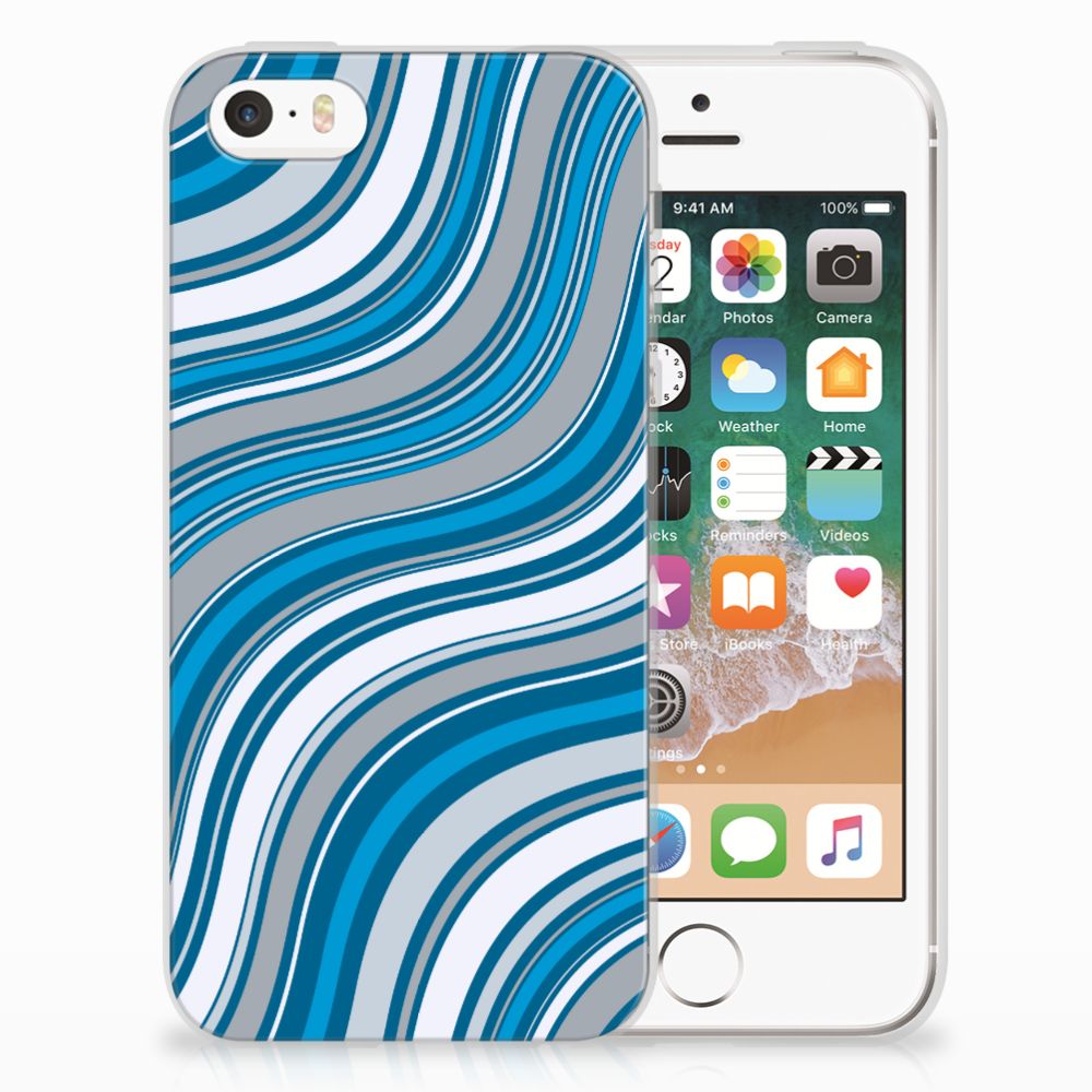 Apple iPhone SE | 5S TPU bumper Waves Blue