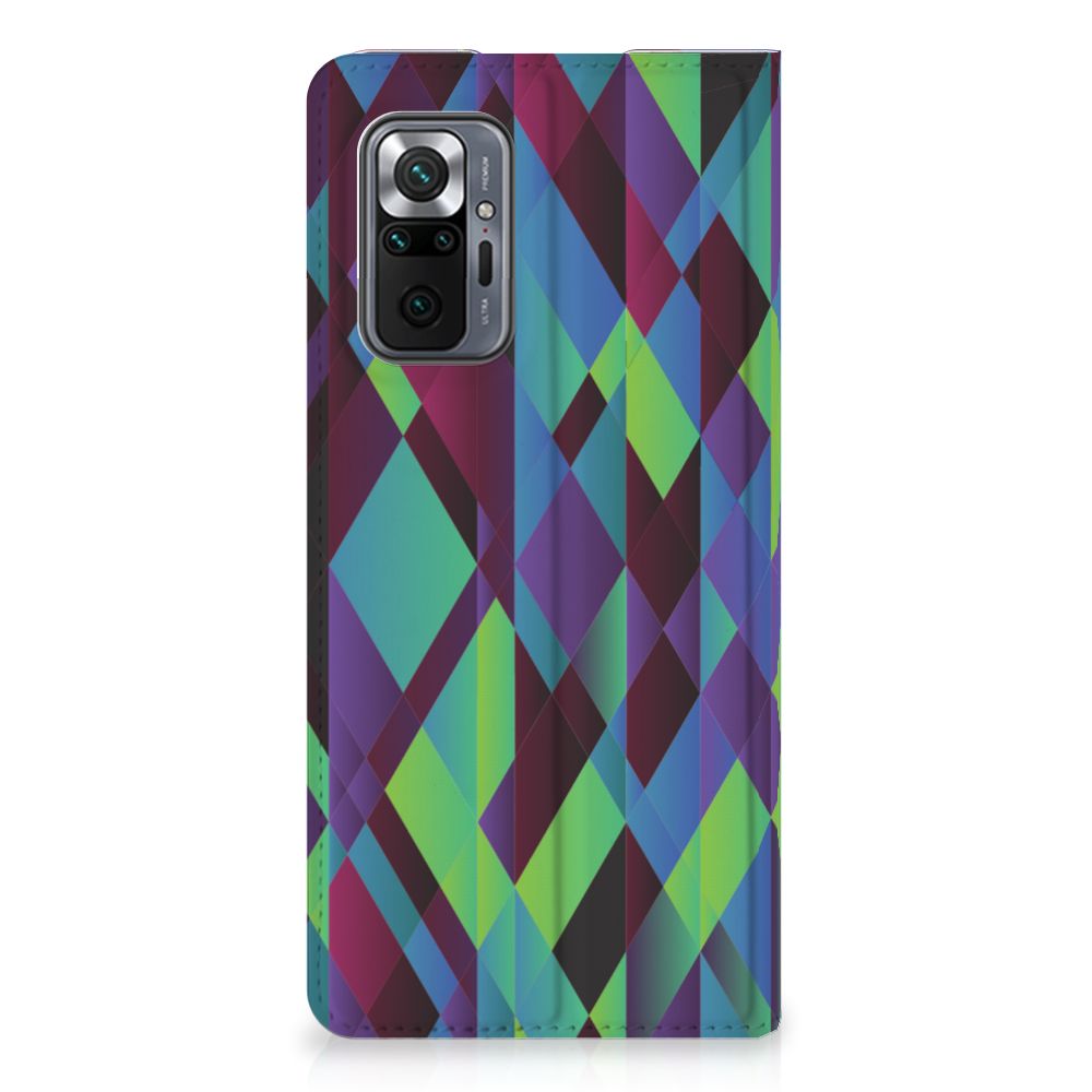Xiaomi Redmi Note 10 Pro Stand Case Abstract Green Blue - B2C Telecom