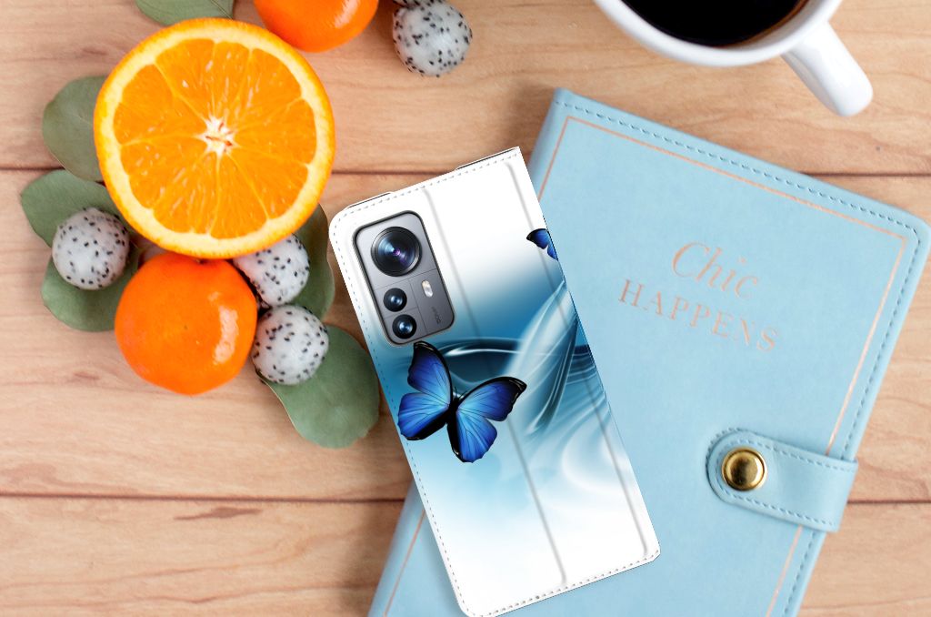 Xiaomi 12 Pro Hoesje maken Vlinders - B2C Telecom