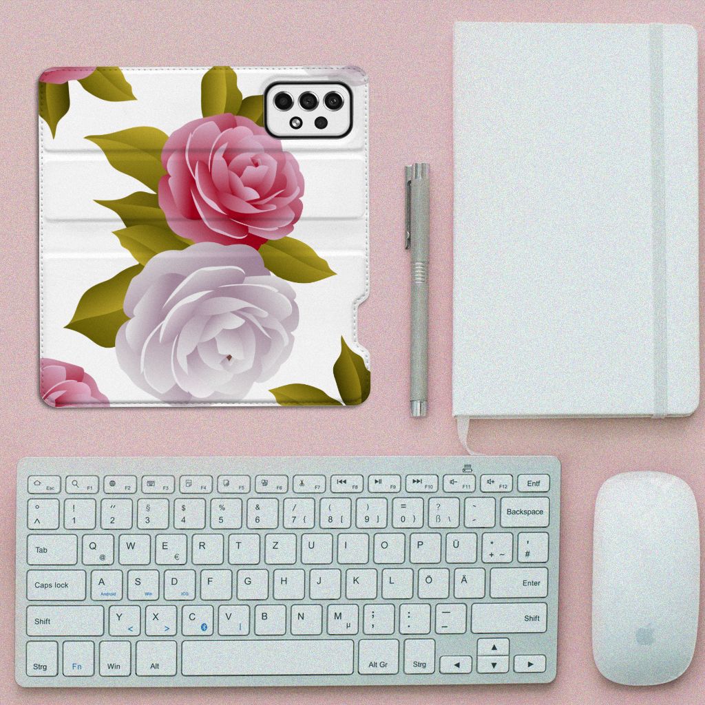Samsung Galaxy A73 Smart Cover Roses - B2C Telecom