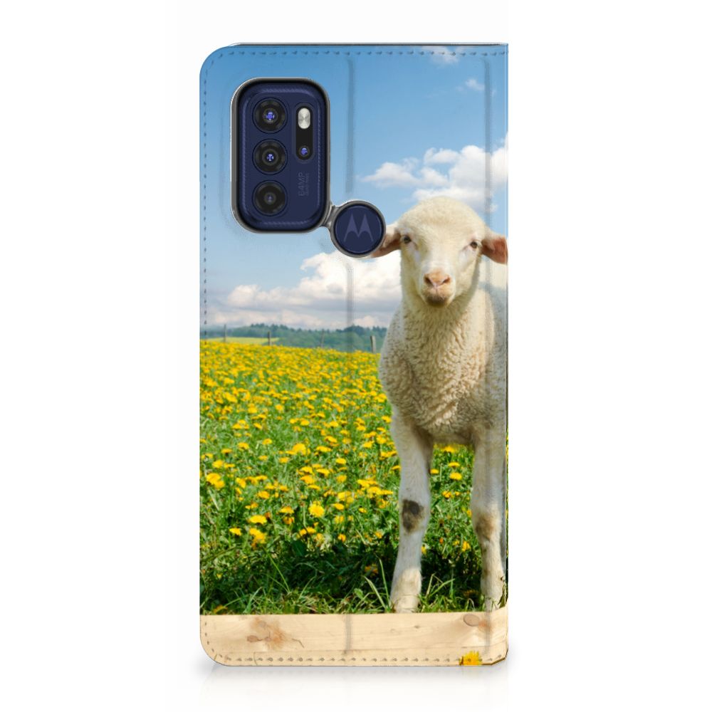 Motorola Moto G60s Hoesje maken Schaap en Lammetje - B2C Telecom