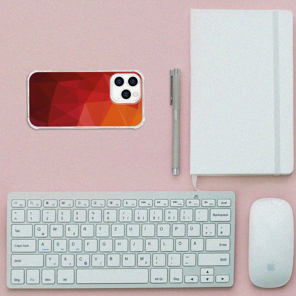 Shockproof Case voor iPhone 14 Pro Polygon Red B2C Telecom