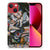 Apple iPhone 13 Siliconen Hoesje met foto Badges met kleurrijke badges en strijkemblemen voor een unieke look.