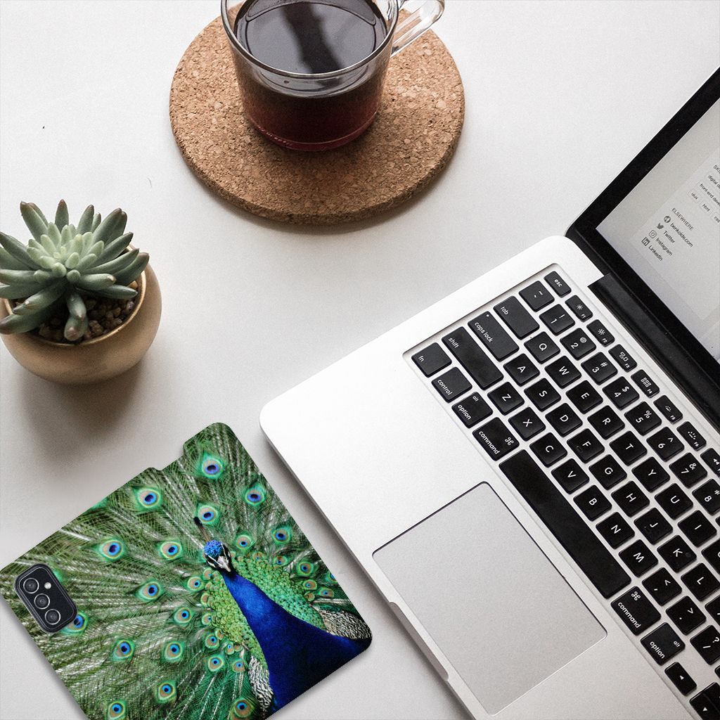 Samsung Galaxy M52 Hoesje maken Pauw - B2C Telecom