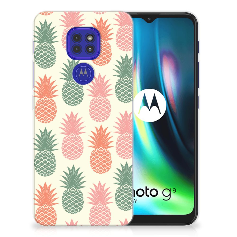 Motorola Moto G9 Play | E7 Plus Siliconen Case Ananas