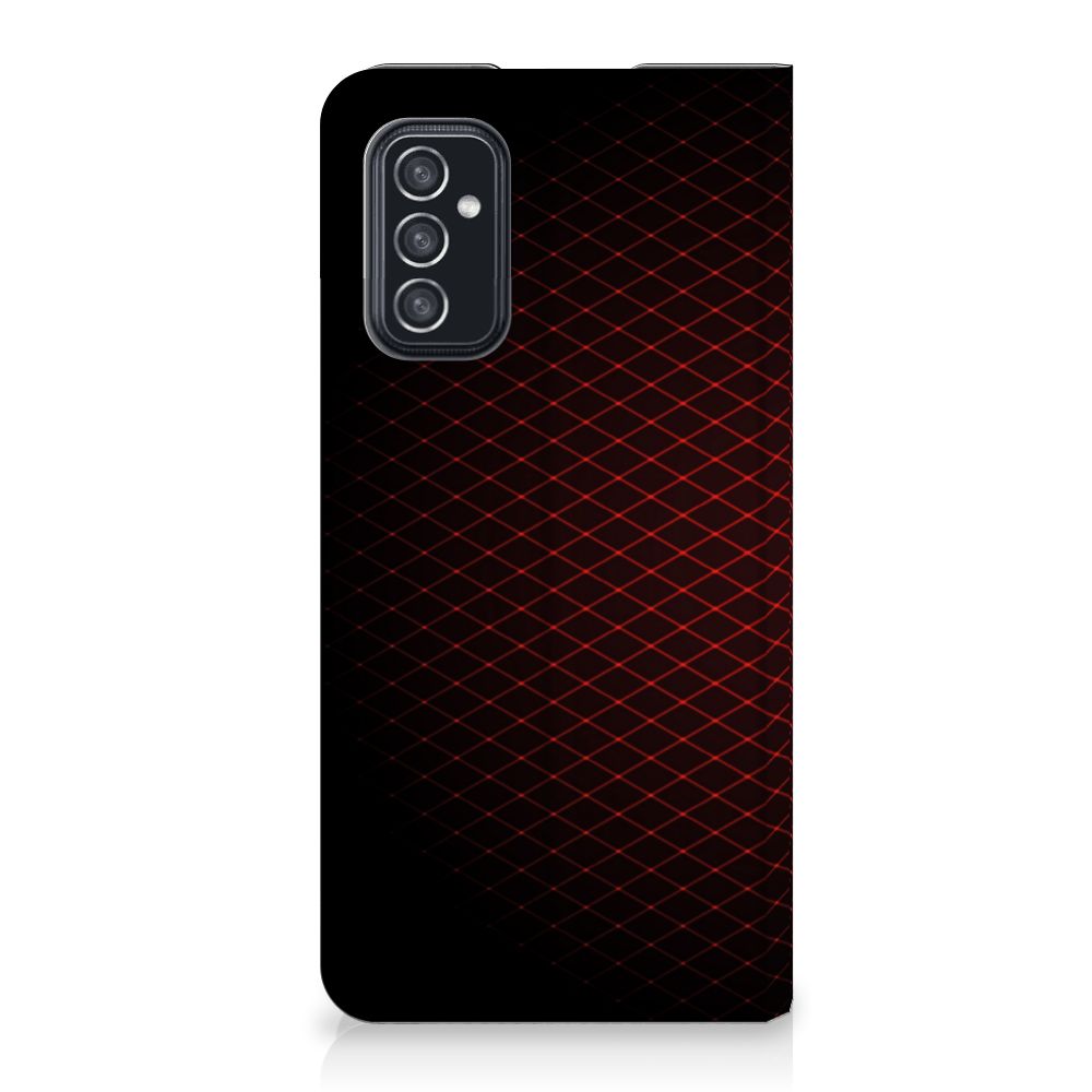 Samsung Galaxy M52 Hoesje met Magneet Geruit Rood - B2C Telecom