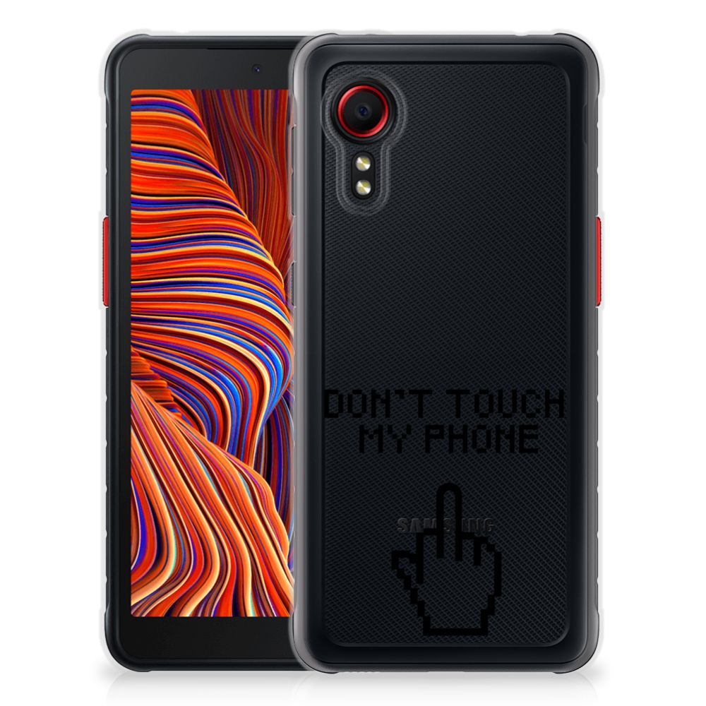 Samsung Galaxy Xcover 5 Silicone-hoesje Finger Don't Touch My Phone B2C Telecom